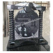 Lapide delle rose con baldacchino a pilastri ritorti