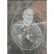 Lapide acquaforte di San Padre Pio