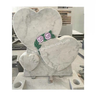 Lapide con rose rosa