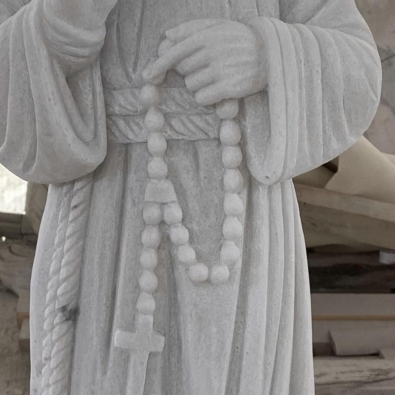 Marble St Pio Statue for Gypsy Job-Rosary Marble St Pio Statue for Gypsy Job-Rosary